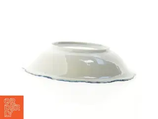 Blå og hvid porcelænsskål (str. 21 x 5 cm)