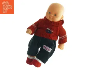 Dukke med tøj fra Minibaby (str. 20 x 11 cm)