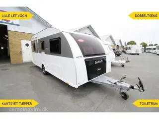 2012 - Dethleffs Aero Style 460 DB Dobbeltseng, kantsyet tæpper og lav vægt.