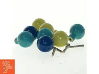 Farvede keramikknopper (str. 4x3 cm)