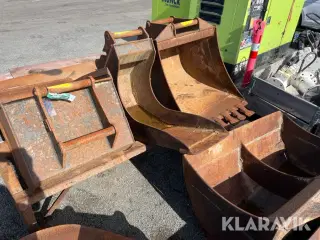 Skovle med stativ Hydrema 4 skovle