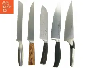 Sæt af køkkenknive (str. 34 cm)