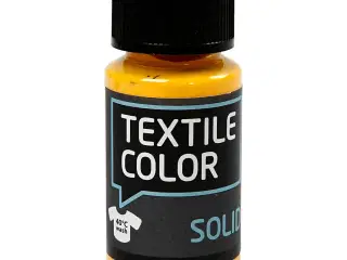 Textile Solid Gul Tekstilmaling 50ml - Dækkende Kvalitet
