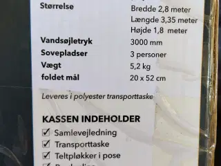 3 Personers Telt