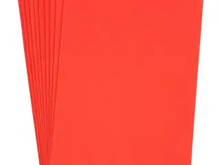 Mosgummi, A4, ark 210x297 mm, tykkelse 2 mm, rød, 10ark/ 1 pk.