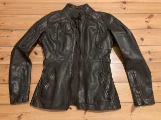 Acne Jeans læderjakke til kvinder, str. 40