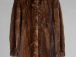 Minkpels frakke