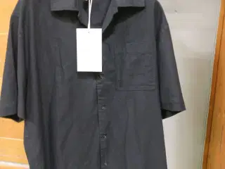 Sort silke skjorte STR XL
