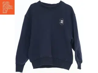 Blå sweatshirt med tryk fra Sofie Schnoor (str. 140)