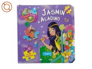 Jasmin og Aladino bog med puslespil fra Euro Price (str. 16 x 16 cm)