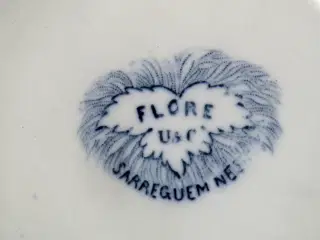 Sarreguemines, Flore tallerkner, skåle og fade