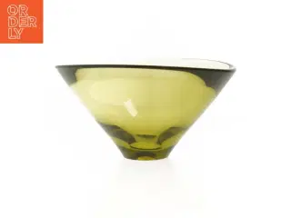 Grøn glasskål (str. Ø 21 cm)