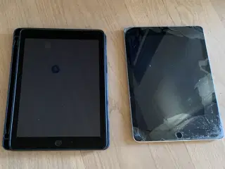 2 stk. Apple iPad - 32GB/128GB, og er etui
