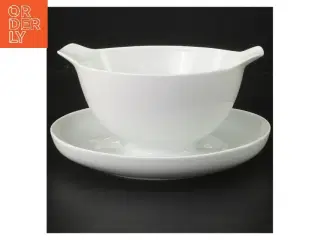 B&G hvid koppel sauceskål (str. 16,5 cm)