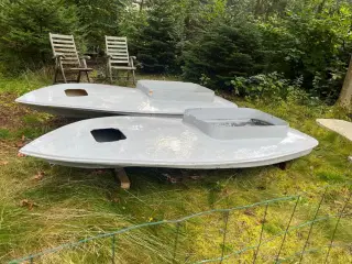 2x Skydepram, Skjern sænkepram 