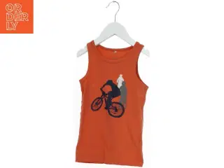 Orange ærmeløs bluse fra Name It (str. 104)
