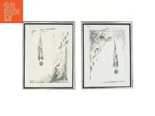 Abstrakte malerier i ramme (str. 44x34 cm)