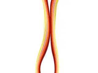Quillingpapir, L: 78 cm, B: 5 mm, 120 g, orange, pink, rød, gul, 100stk./ 1 pk.
