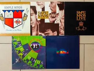 5x LP med Simple Minds sælges