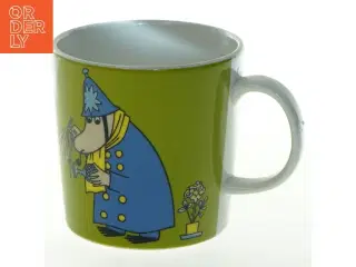 Keramikkrus med Mummi-motiv fra Arabia Finland (str. Ø 8,5 cm)