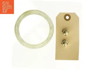 Armbånd og øreringe (str. 8 x 8 cm)