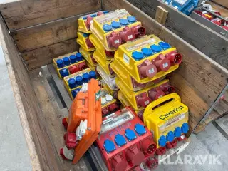 Byggestrømstavler  21 styk