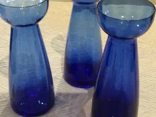 3 flotte blå hyacintvaser stk. 75-100/ 3 stk 195  