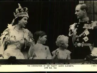 Coronation - Dronning Elizabeth  II - Prince Philip - Charles - Anne - Ubrugt