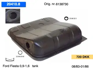 Nye Ford Fiesta (76-02) Tanke m.m.
