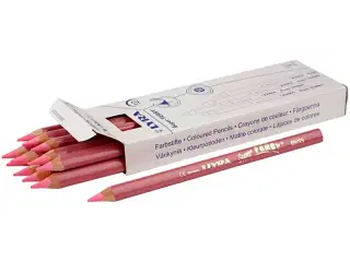 Super Ferby Lyserøde Farveblyanter - 12 stk.