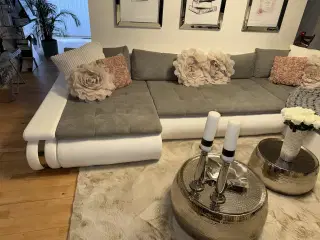 U-Sofa med dobbelt chaiselong 