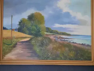Akrylmaleri. St. 106 X 74 cm.