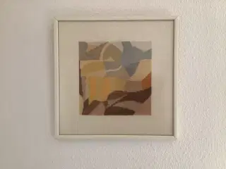 2 håndbroderede billeder..Håndarbejdes Fremme