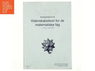 Kompendium til videnskabsteori for de matematiske fag