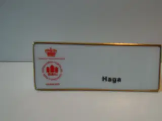 Porcelænsskilte B&G stel