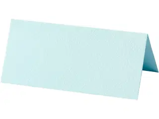 Lyseblå Bordkort 9x4 cm - 20 stk. i høj kvalitet