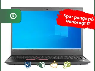 15" Lenovo ThinkPad T570 - Intel i5 7200U 2,5GHz 256GB SSD 8GB Win10 Pro - Grade B - bærbar computer