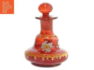 Lille dekorativ glasflaske (str. 8 cm)