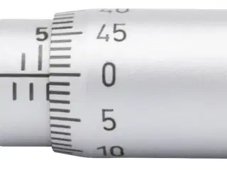 Indbygn.mikrometer 0-6,5×0,01mm, plan/omv. skala
