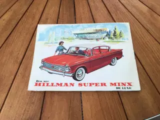 Hillman super minx brochure