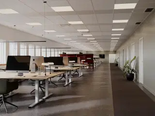 Moderne kontor med gode faciliteter