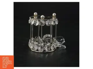 Krystal lysestage (str. 10 x 8 cm)