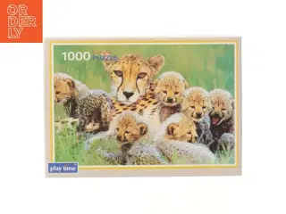 Cheetah-puslespil 1000 brikker fra Play Time (str. 1000 brikker 44x68 cm)