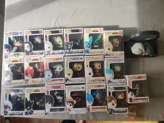Samling af 21 forskellige pop figurer
