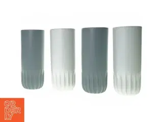 4 x vaser fra Grå Grå (str. 24 cm )