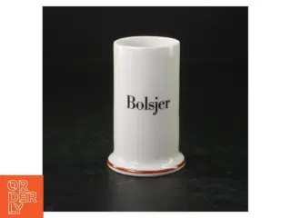 Bing & Grøndahl porcelæn opbevaringskrukke fra B&G (str. H. 10 cm. ø. 6,5 cm)