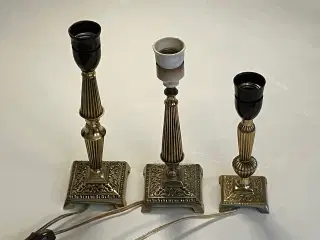 Bronze bordlamper, sæt af 3