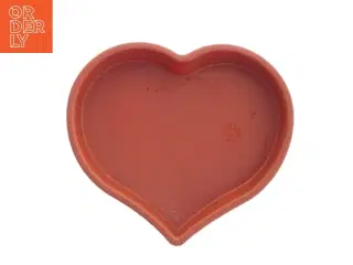 Hjerteformet silikonebageform (str. 24x27 cm)