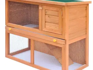 Udendørs bur til små kæledyr 1 dør træ