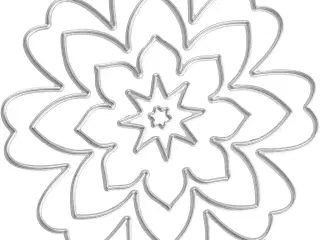 Blomsterskæreskabelon 0,5-8 cm - Kreativ Dekoration
